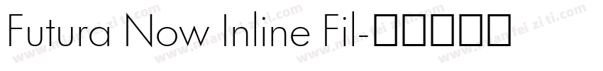 Futura Now Inline Fil字体转换